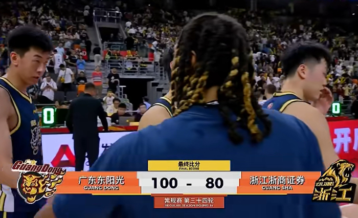广厦队惨败广东队20分 王博质疑对手防守动作
