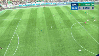 陈晋一任意球世界波助申花扳平国安，申花逆境